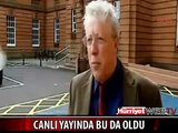 CANLI YAYINDA İLGİNÇ KAZA