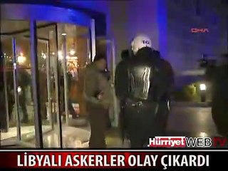 ANTALYA'DA LİBYALI ASKERLER KAVGA ÇIKARDI