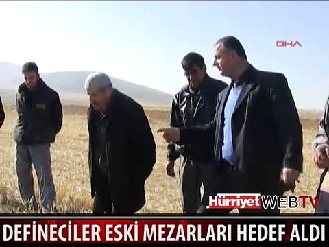 DEFİNECİLER ALTIN YAĞMASI İÇİN DELİK DEŞİK ETTİLER