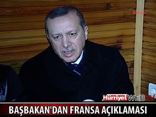 BAŞBAKAN'DAN SARKOZY'YE CEVAP