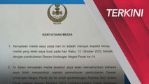 [TERKINI] Dewan Undangan Negeri Perak dibubar berkuatkuasa hari ini