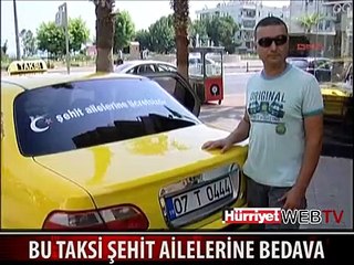 ŞEHİT AİLELERİNİ BEDAVA TAŞIYOR