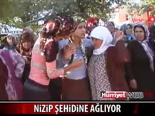 ŞEHİDİN CENAZESİNDE GÖZYAŞLARI SEL OLDU