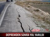 DEPREM SONRASI KARAYOLU BU HALE GELDİ