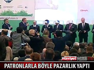 PATRONLARLA PAZARLIK YAPTI