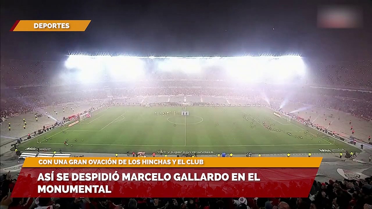 Así se despidió Marcelo Gallardo en el Monumental