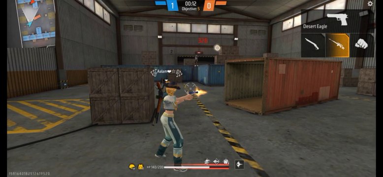 Free fire op headshot video lone wolf mode full gameplay 1vs1