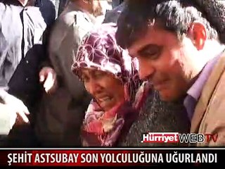 ŞEHİT ASTSUBAY ALKIŞLARLA UĞURLANDI