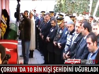 ŞEHİT UZMAN ÇAVUŞ GÖZYAŞLARIYLA UĞURLANDI