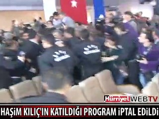HAŞİM KILIÇ'IN KATILDIĞI PROGRAM PROTESTO NEDENİYLE İPTAL EDİLDİ