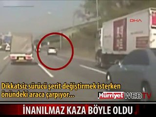 KAZA ANI SANİYE SANİYE GÖRÜNTÜLENDİ