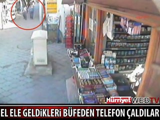 EL ELE GELDİLER, TELEFONU ÇALIP KAÇTILAR