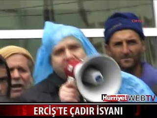 ÇADIR ALAMAYAN DEPREMZEDELER İSYAN ETTİ