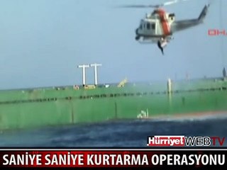 ÇEŞME AÇIKLARINDA KURTARMA OPERASYONU