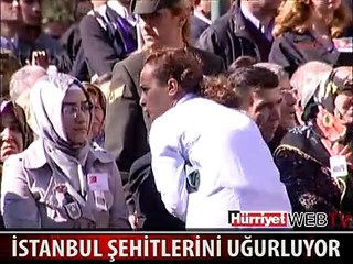 İSTANBUL 2 ŞEHİDİNİ BÖYLE UĞURLADI