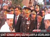 ŞEHİT UZMAN ÇAVUŞ GÖZYAŞLARIYLA UĞURLANDI