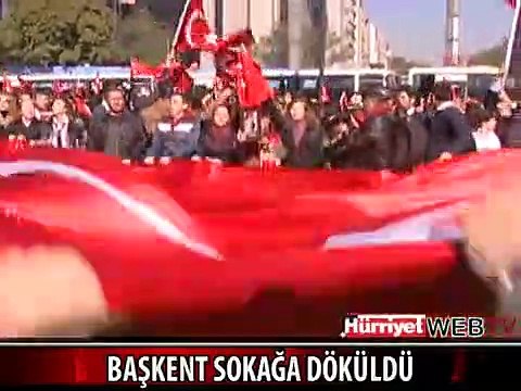BAŞKENT SOKAĞA DÖKÜLDÜ