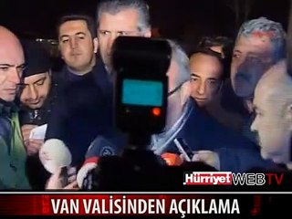 VAN VALİSİNDEN AÇIKLAMA