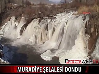 MURADİYE ŞELALESİ DONDU