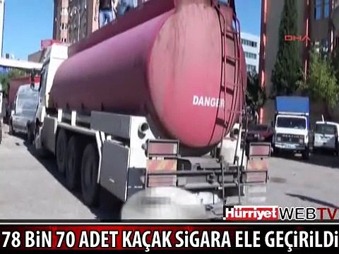 KAÇAK SİGARA OPERASYONU POLİS KAMERASINDA