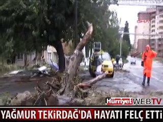 TEKİRDAĞ'DA HAYAT FELÇ OLDU