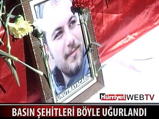 BASIN ŞEHİTLERİMİZ SON YOLCULUĞUNA UĞURLANDI