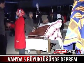 VAN'DA 5 BÜYÜKLÜĞÜNDE DEPREM MEYDANA GELDİ