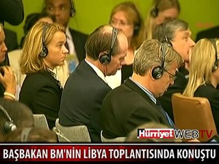 BAŞBAKAN BM'NİN LİBYA TOPLANTISINDA KONUŞTU
