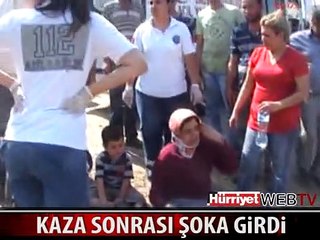 YARALI KADIN ŞOKA GİRDİ