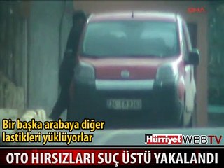 OTO HIRSIZLARI SANİYE SANİYE GÖRÜNTÜLENDİ