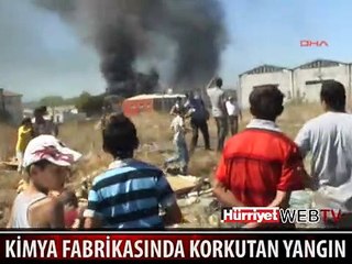 DARICA'DA KİMYA FABRİKASINDA KORKUTAN YANGIN