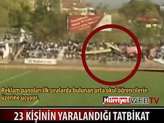 23 KİŞİNİN YARALANMASINA NEDEN OLAN TATBİKATIN GÖRÜNTÜLERİ