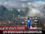 İŞTE DÜŞEN UÇAKTAN İLK GÖRÜNTÜLER