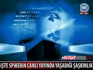 CANLI YAYINDA SPİKERİN ZOR ANLARI