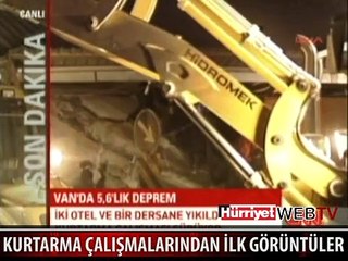KURTARMA ÇALIŞMALARINDAN İLK GÖRÜNTÜLER
