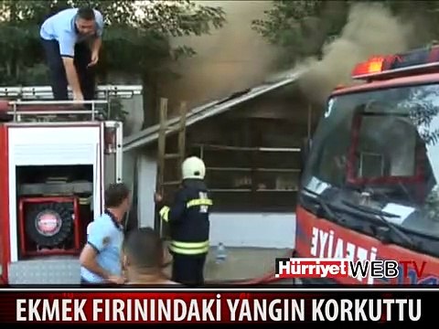 EKMEK FIRININDA KORKUTAN YANGIN