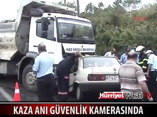 FECİ KAZA SANİYE SANİYE BÖYLE GÖRÜNTÜLENDİ