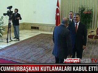 CUMHURBAŞKANI GÜL TBMM'DE KUTLAMALARI KABUL ETTİ