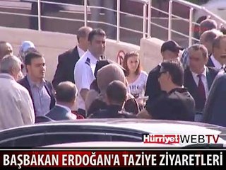 BAŞBAKAN ERDOĞAN'A TAZİYE ZİYARETLERİ