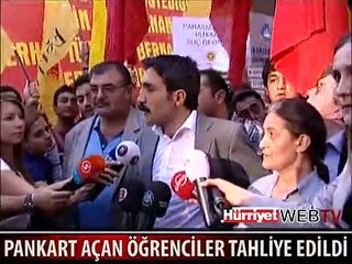 ROMAN AÇILIMINDA PANKART AÇAN ÖĞRENCİLER TAHLİYE EDİLDİ