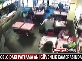 İŞTE OSLO'DAKİ PATLAMA ANI