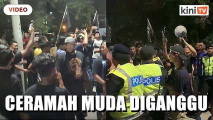 Sekumpulan anak muda buat 'kacau' di ceramah Syed Saddiq