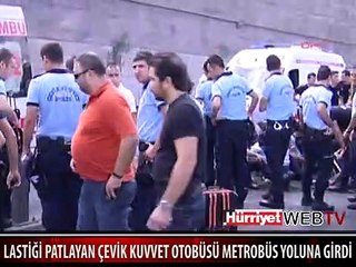 ÇEVİK KUVVET ARACI KAZA YAPTI