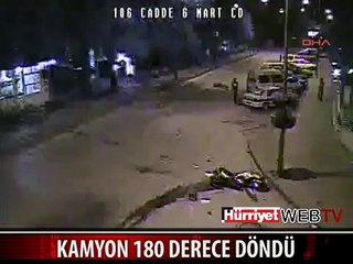 KAMYON 180 DERECE DÖNDÜ