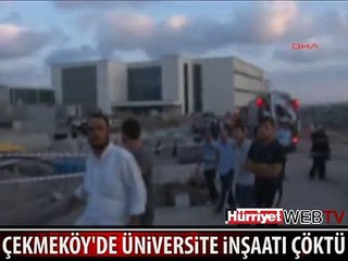 ÜNİVERSİTE İNŞAATINDA GÖÇÜK