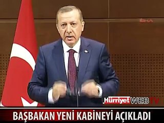 BAŞBAKAN YENİ KABİNEYİ AÇIKLADI