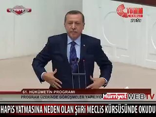 BAŞBAKAN HAPİS YATMASINA NEDEN OLAN ŞİİRİ MECLİS KÜRSÜSÜNDEN OKUDU