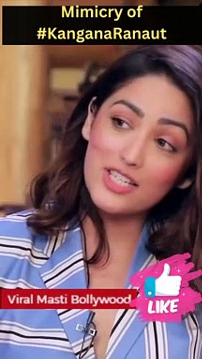 Shocking mimicry of Kangana Ranaut by yami gautam
