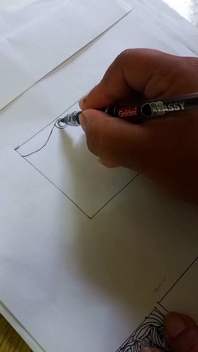 zentangle/satisfying drawing/easy drawing