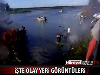 OLAY YERİ VE DÜŞEN UÇAĞIN GÖRÜNTÜLERİ